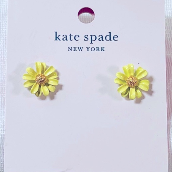 NWT Kate Spade Into The Bloom Yellow Daisy Earrings